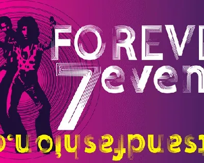 FOREVER 7entin font