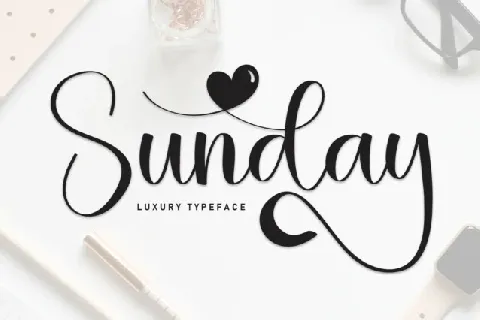 Sunday Script font