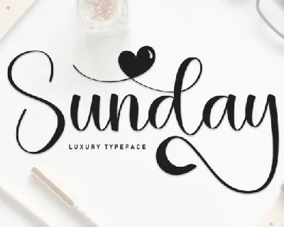 Sunday Script font