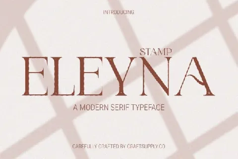 Eleyna Stamp font