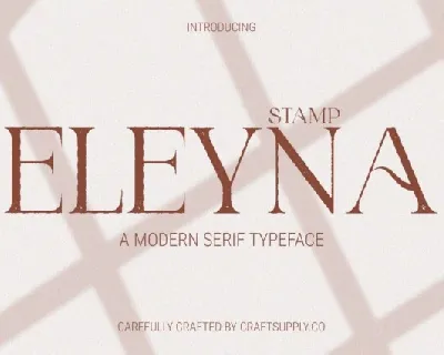 Eleyna Stamp font