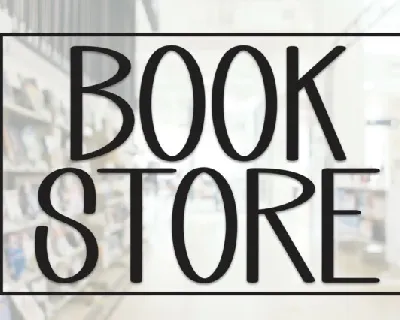 Book Store Display font