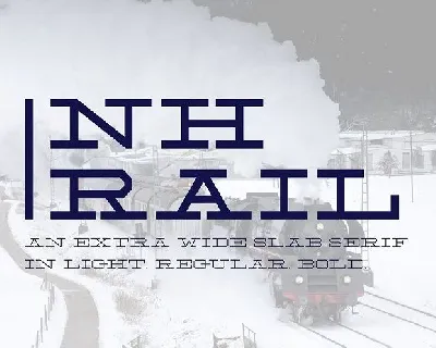 NH Rail Slab Typeface font