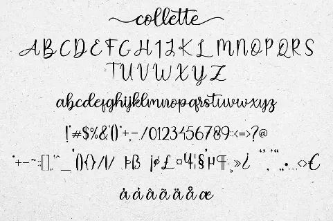 Collette font