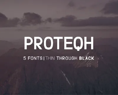 Proteqh font