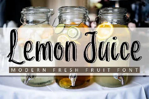 Lemon Juice font