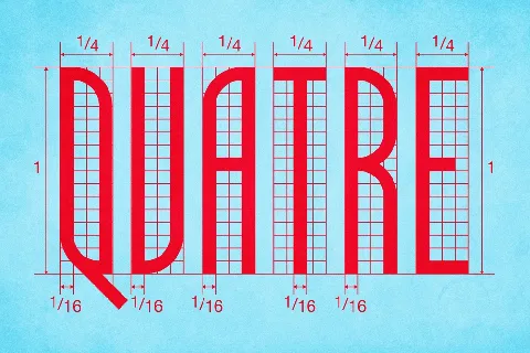 Quatre Quarts (100% free) font