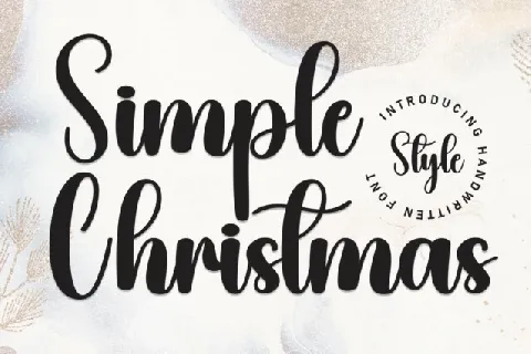 Simple Christmas Script font