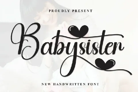 Babysister Calligraphy font