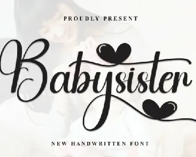 Babysister Calligraphy font