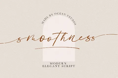 Smoothness Script font