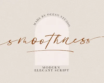 Smoothness Script font