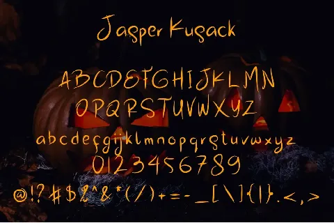 Jasper Kusack font