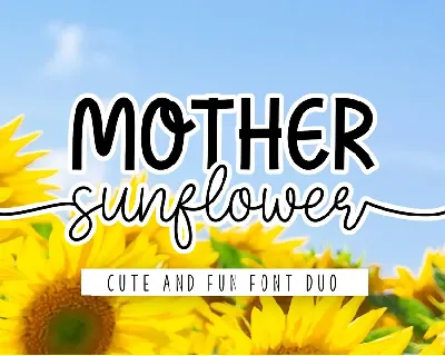 Mother Sunflower font