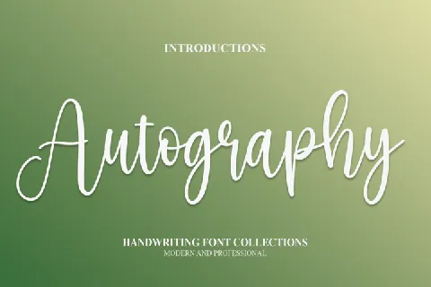 Autography Typeface font