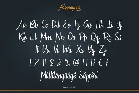 Adrenalines font