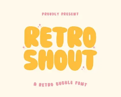 Retro Shout font