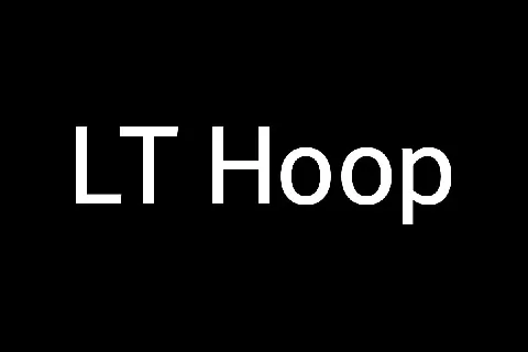 LT Hoop font