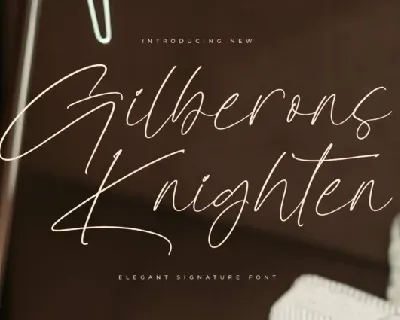 Gilberons Knighten font
