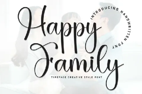 Happy Family Script font