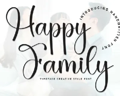 Happy Family Script font