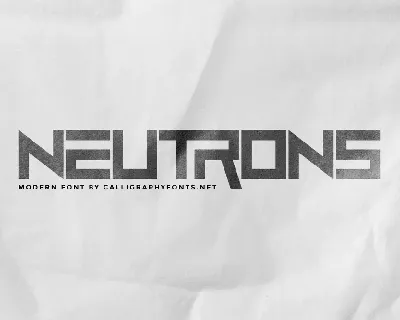 Neutrons Demo font