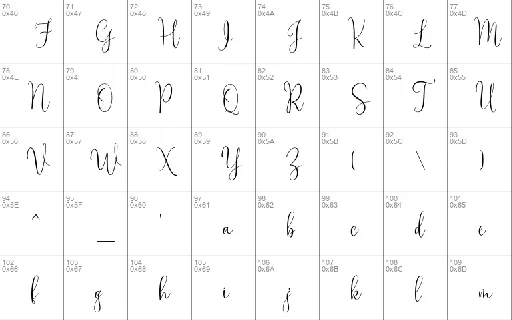 Motting font