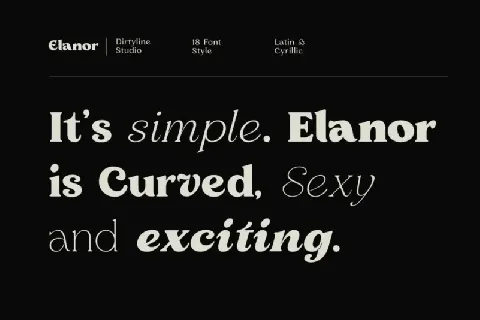 Elanor font