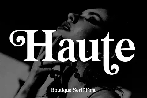 Haute Serif font