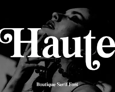 Haute Serif font