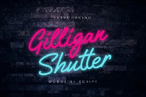 Gilligan Shutter Script font
