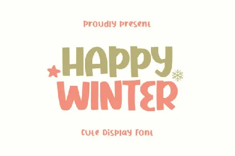 Happy Winter Display font