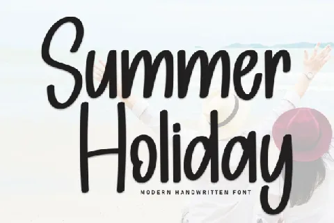 Summer Holiday Display font