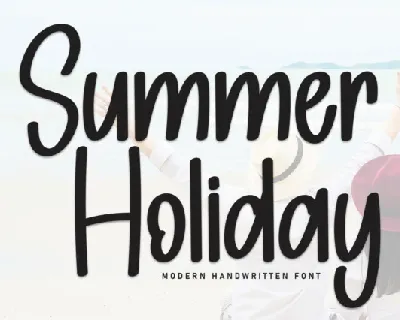 Summer Holiday Display font