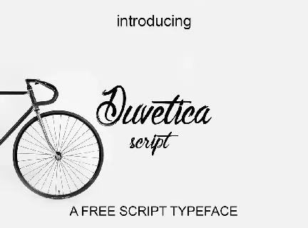 Duvetica Script Free font