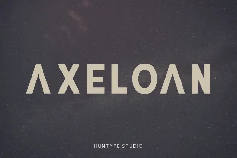 Axeloan font