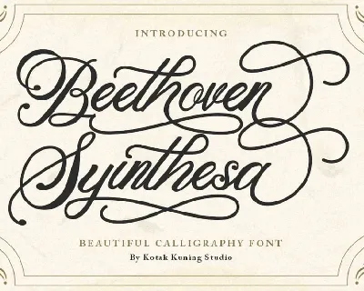 Beethoven Syinthesa font