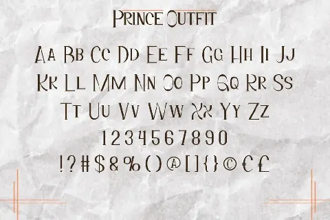 Prince Outfit Demo font