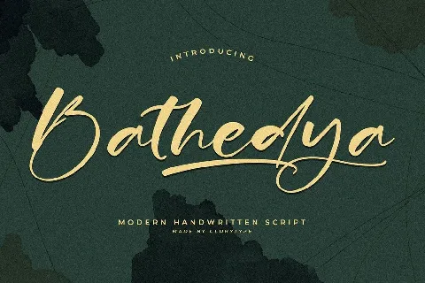 Bathedya font