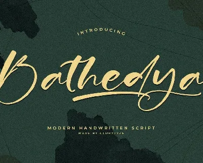 Bathedya font