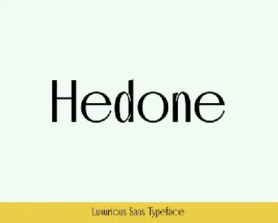 Hedone font