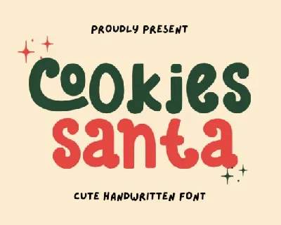 Cookies Santa Display font