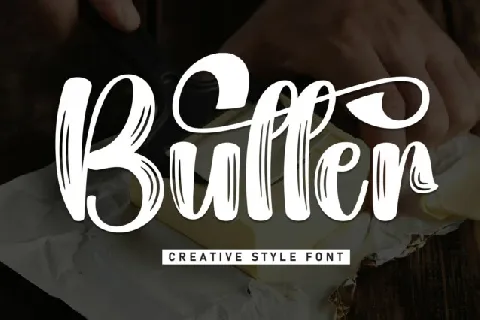 Butter Script font