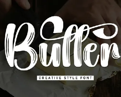 Butter Script font