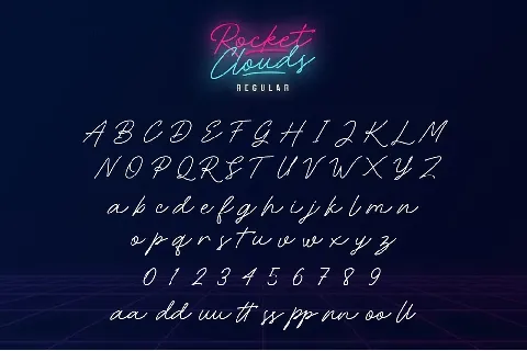 Rocket Clouds font