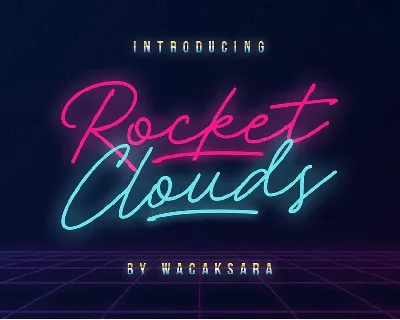 Rocket Clouds font