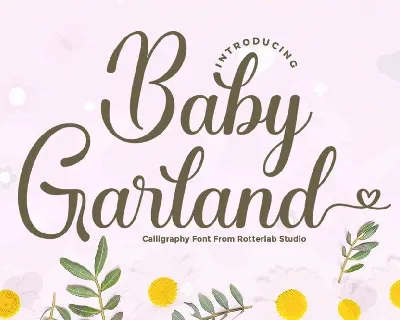 Baby Garland font