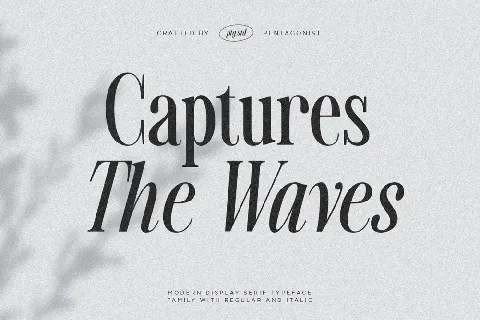 Captures The Waves font