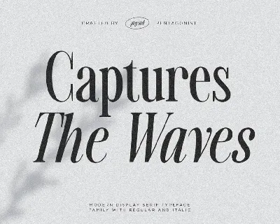 Captures The Waves font