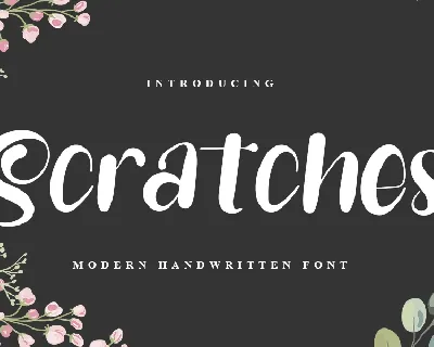 Scratches Typeface font